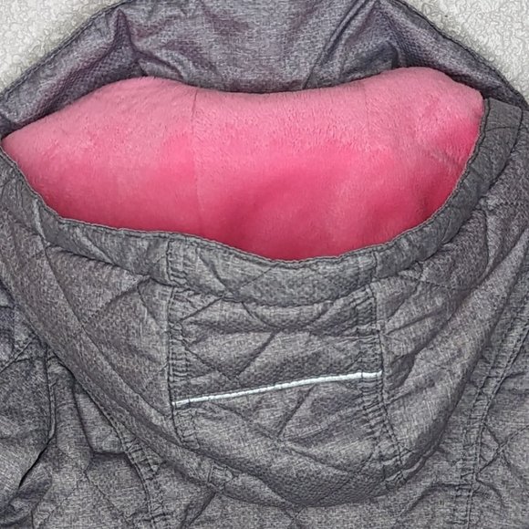 Gerry Weber Lightweight Hooded Winter Coat Gray & Pink (4T) - Picture 2 of 7